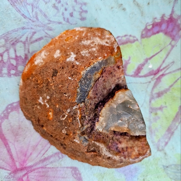 Vintage Gray, Taupe, & Cream Agate Geod From Native American Shop/New Mexico - Picture 5 of 9